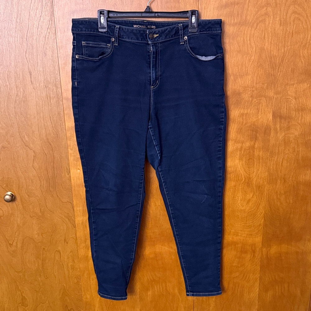 Michael Kors Women's Dark Blue Skinny Jeans